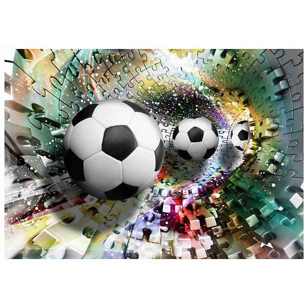 Fototapeta Fotbal a puzzle vinylová dynamika 312x219 lepidlo