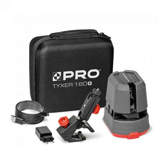 Křížový laser Pro Tyxer 180G zelený paprsek