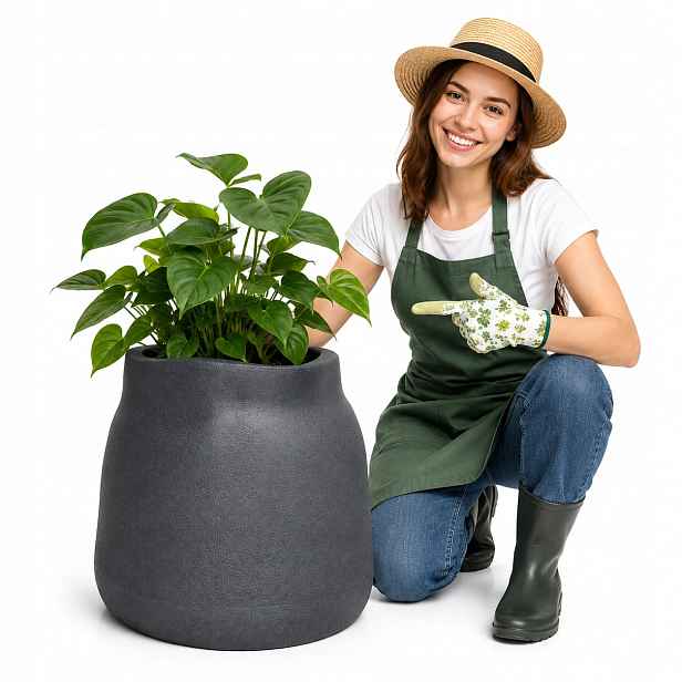 Květináč Boge TBO40-107GR Graphite Kámen Ethick Prosperplast Květináč