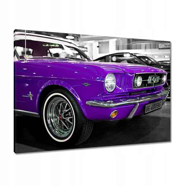 Obrazy 100x70 Fialová Ford Mustang