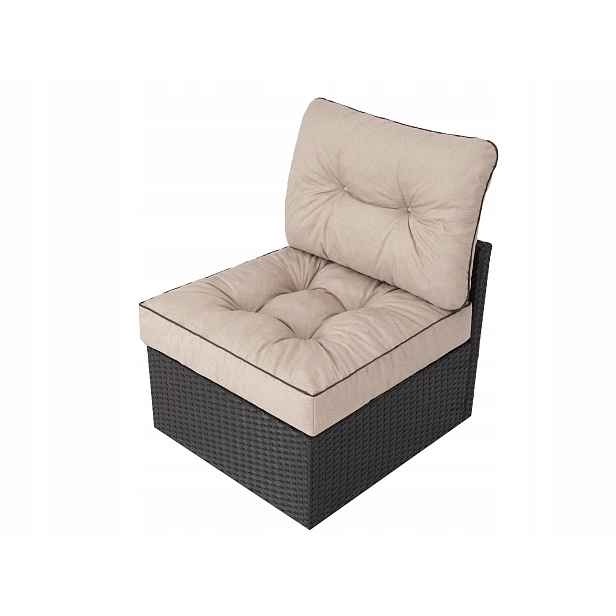 Polštář na křeslo Lehátko typu technorattan 60x60x40