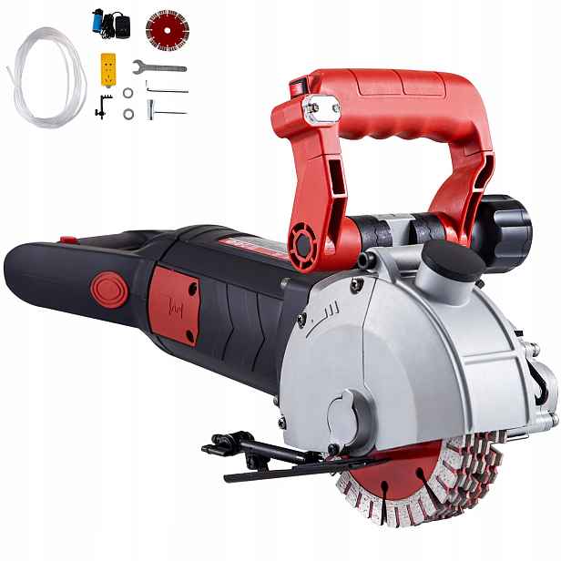 Bruska Na Beton 2700W Nastavitelná Drážka 125MM Pumpa Laser Kotouče