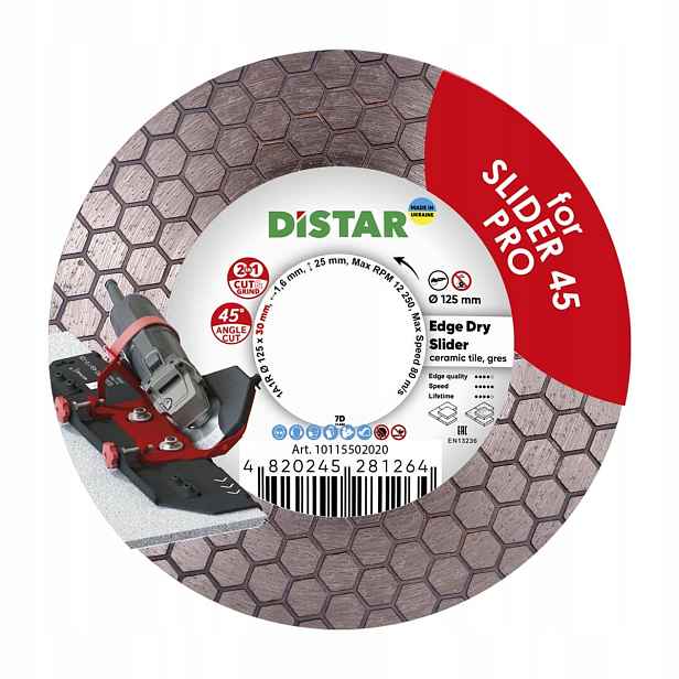 Diamantový kotouč Distar Edge Dry Slider Pro pro nástavec Slider fi 125/30 mm