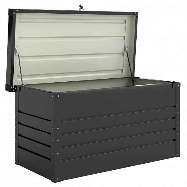 Outsunny ZAHRADNÍ box z pozinkované oceli, šedý
