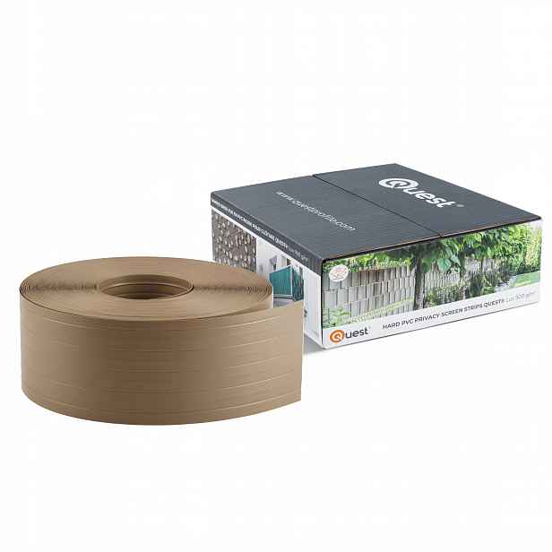 Silná stínící panelové pásy z Pvc 10 cm, béžová, 26 m 20 klipů