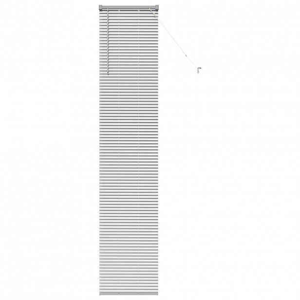 vidaXL Venet školní žaluzie Stříbrná 220 x 45 cm 25 mm Hliník
