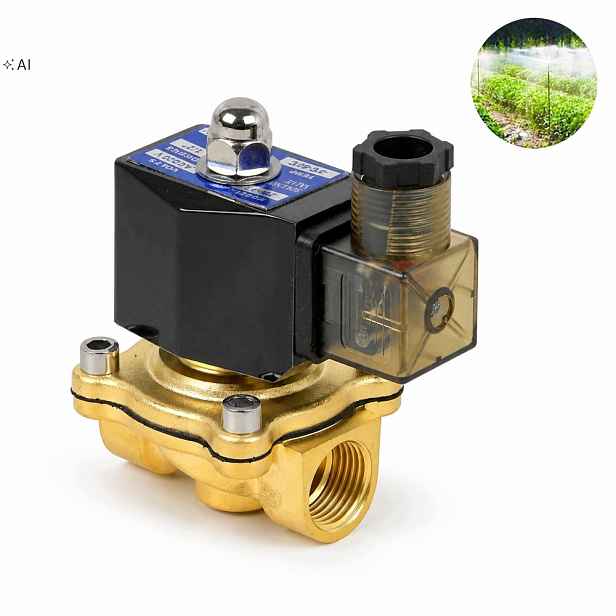 Elektromagnetický ventil 1/2 " Ac 220V Nc Uzavřený ve stavu Bezproudový