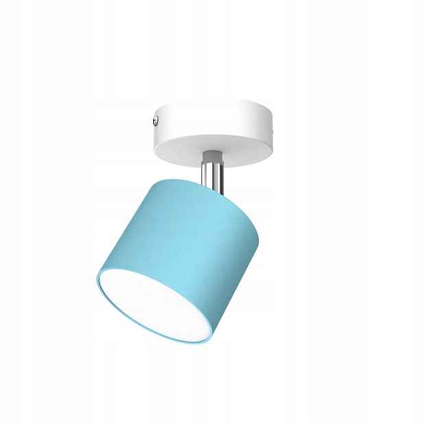 Dětská bodová nástěnná lampa pohyblivá modrá bílá Milagro