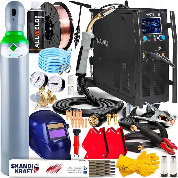 Poloautomatický Svařovací Stroj Spartus Easy Mig 375 Mma Tig 400V 350A Synergie 3V1