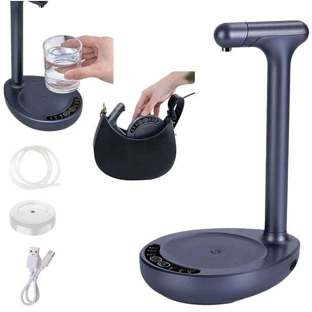 Elektrický Dávkovač Vody Usb 1200 mAh Automatická Pumpa 6 Úrovní