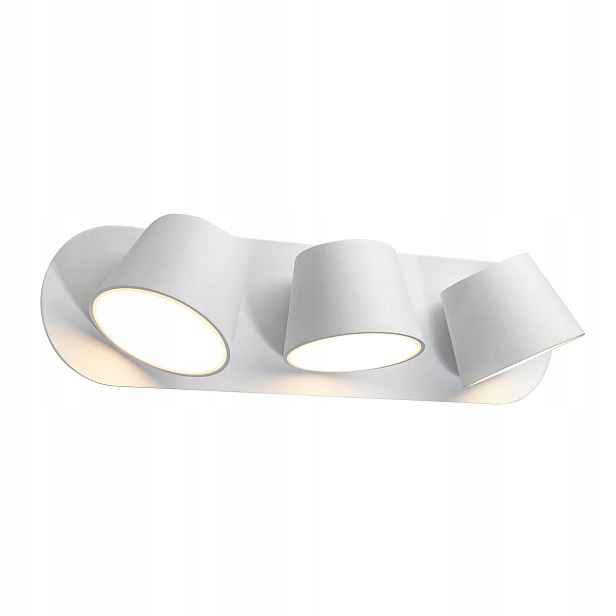 Bílá nástěnná lampa Kuola MB1350-3 Bk Italux