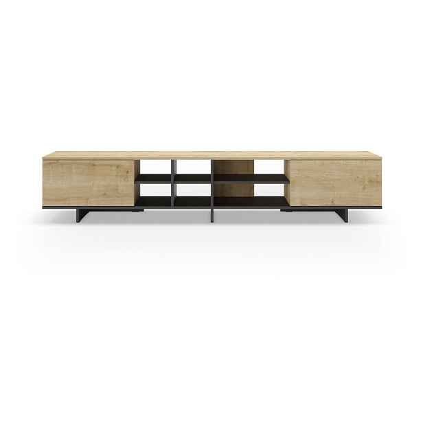 TV stolek v dekoru dubu v přírodní barvě 230x44 cm Cequoia – Marckeric