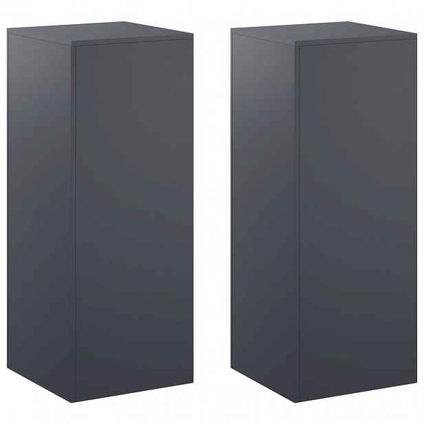 vidaXL Stojan na rostliny 2 pcs Antracitová 40 x 40 x 100 cm