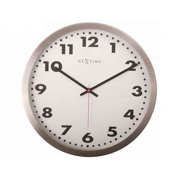 Designové nástěnné hodiny 2521 Nextime Arabic white 34cm