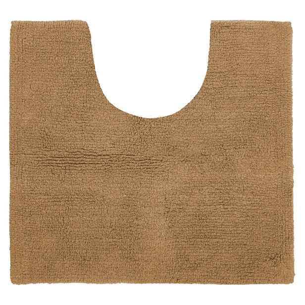 Koňakově hnědá koupelnová předložka 50x45 cm Riva - Tiseco Home Studio