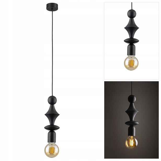 Černá závěsná lampa Tower do obývacího pokoje s možností regulace Tk Lighting