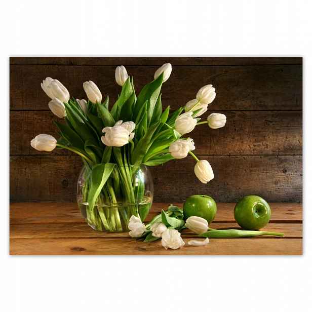 Fototapety flizelina 200x135 Bílé tulipány