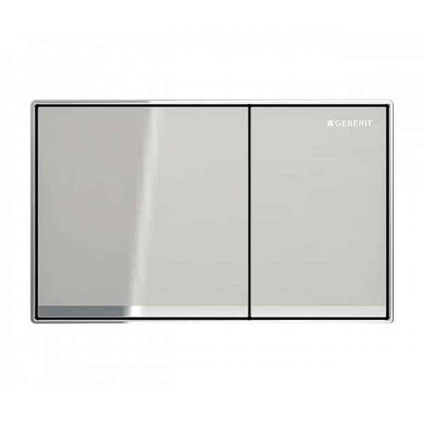 Geberit Omega60 - Ovládací tlačítko splachování, chrom/pískově šedá 115.081.JL.1