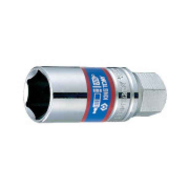 Hlavice nástrčná s gumovou objímkou na zapalovací svíčky King Tony 3/8 CrV 6 hran, 21mm 363521