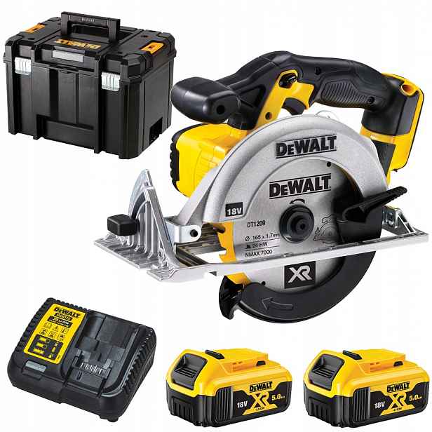 Kotoučová pila 165 mm 18 V 2x5 Ah DeWALT DCS391P2