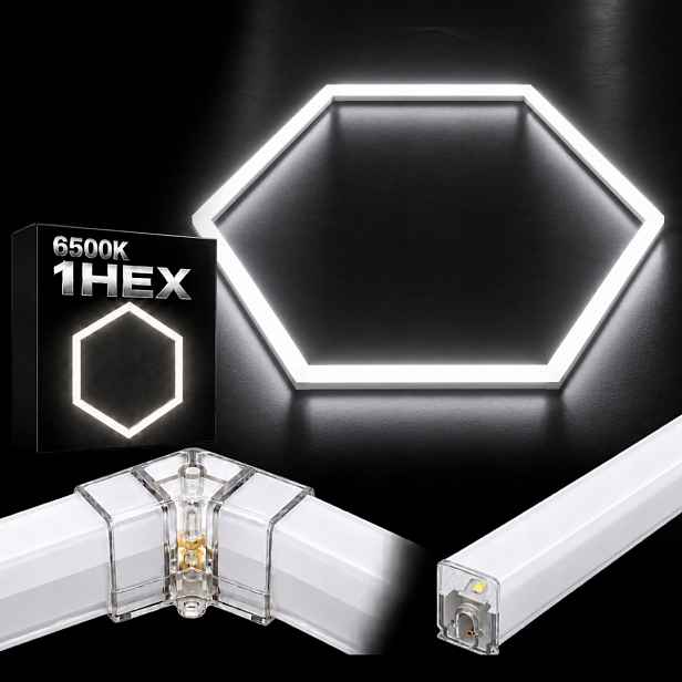 Panel hexagon Led bílý 6500K 42W auto studio HEX1 92x79 Cm