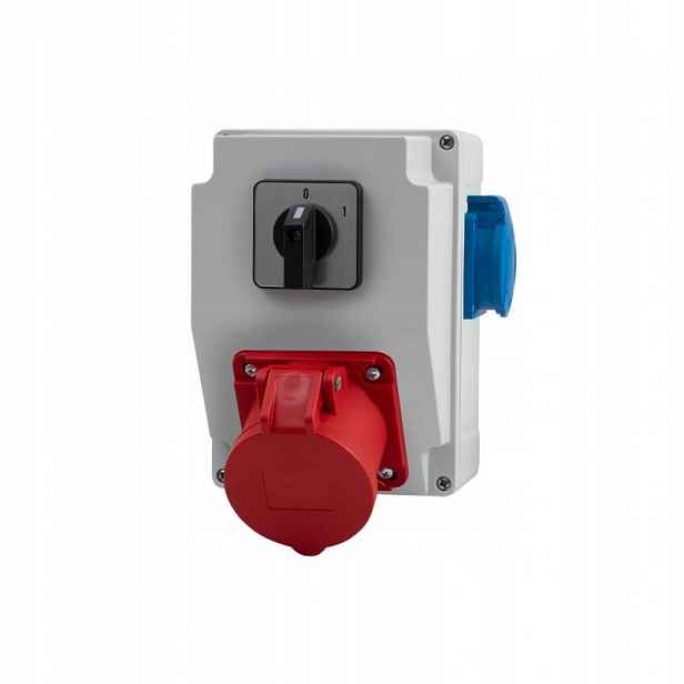 Rozvaděč Rs-kombi – zásuvky 32A/5P, 2x230V, vypínač L/P(32A) F3.1884