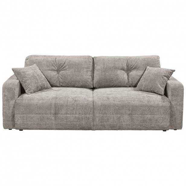 MID.YOU ROZKLÁDACÍ POHOVKA, textil, šedohnědá