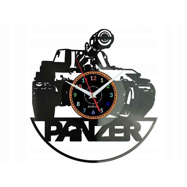 Panzer Dárek Originální dekorace do domu Hodiny z vinylové desky