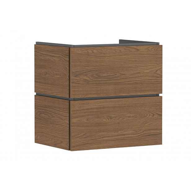 Hansgrohe Xilesa E - Umyvadlová skříňka, 62x63x47 cm, 2 zásuvky, kašmírový dub 54294550