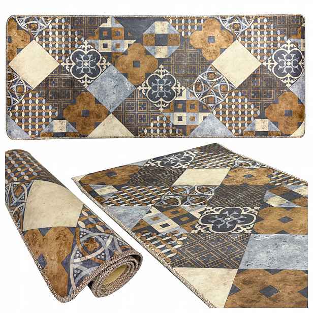 Koberec Běhoun do kuchyně Protiskluzová Pvc podlahová krytina Linoleum Gumolit 77x250 cm