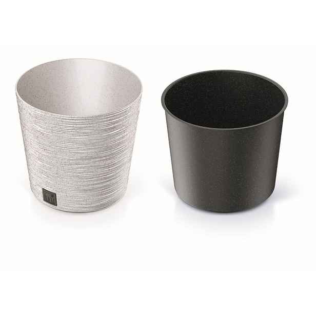 Prosperplast Květináč FUSU II bílý, varianta 30 cm