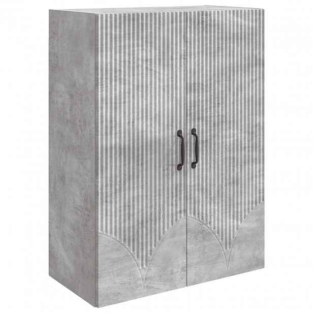 vidaXL Nástěnná skříň 66 x 34,5 x 90 cm Kompozitní dřevo Betonově šedá