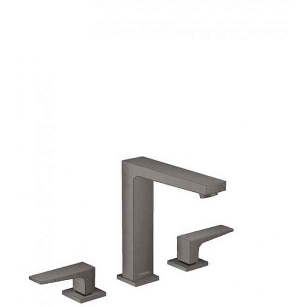 Umyvadlová baterie Hansgrohe Metropol s clic-clacem kartáčovaný černý chrom 32515340