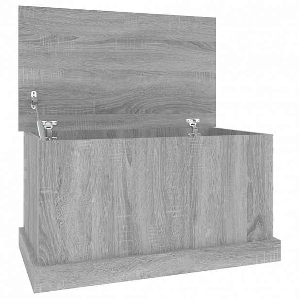 vidaXL Úložný box šedý sonoma 70 x 40 x 38 cm kompozitní dřevo