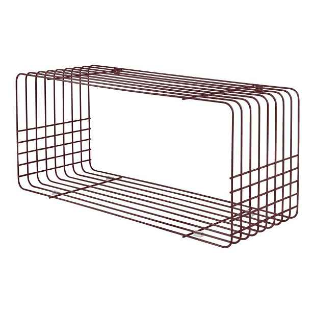 Vínová patrová kovová police 70 cm Wire – Mette Ditmer Denmark