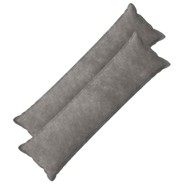 vidaXL Polštář HOUTEN 2 ks Světle šedá Mikrovláknová fleece
