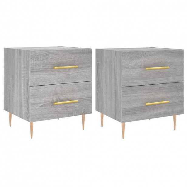 vidaXL Noční stolky 2 ks šedé sonoma 40x35x47,5 cm kompozitní dřevo