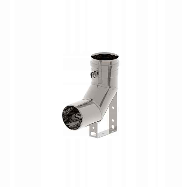Koleno Turbo (nerezová ocel 0,4 mm) 80 – 90 s podstavcem SX-TJNV80KS90P Spi