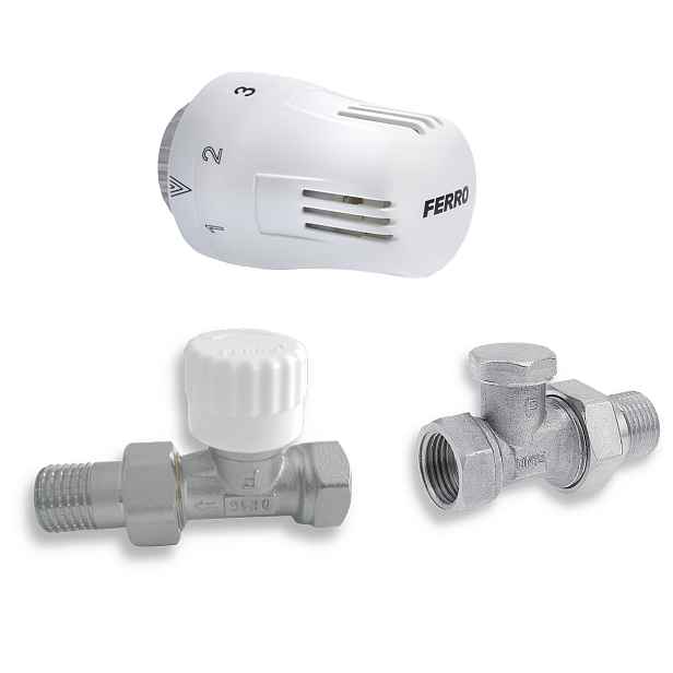 Novaservis Sada na radiatory s termostatem přímá 1/2" (ZTM1)