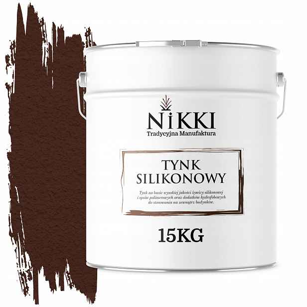 Silikonová Fasádní Omítka Hnědá Teplá 8016 15KG Granulace 1.5mm