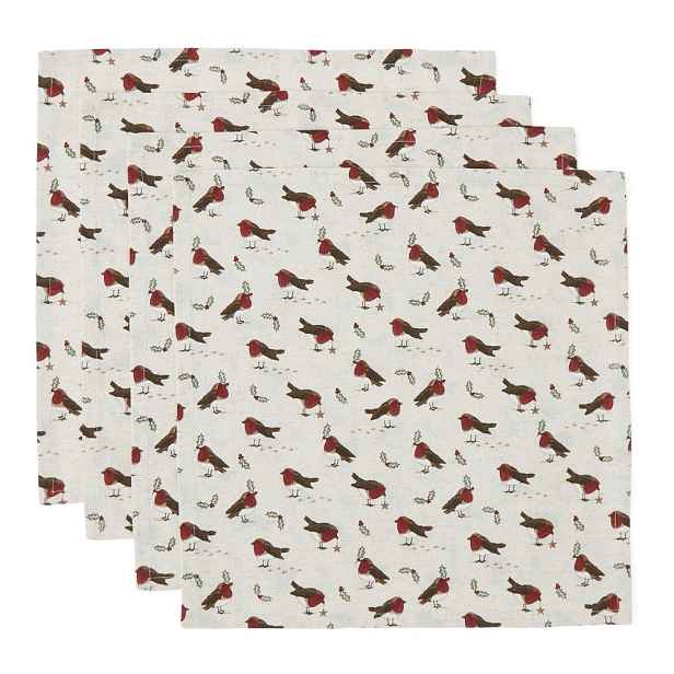Textilní ubrousky v sadě 4 ks 45x45 cm Robin's Retreat – Cooksmart ®