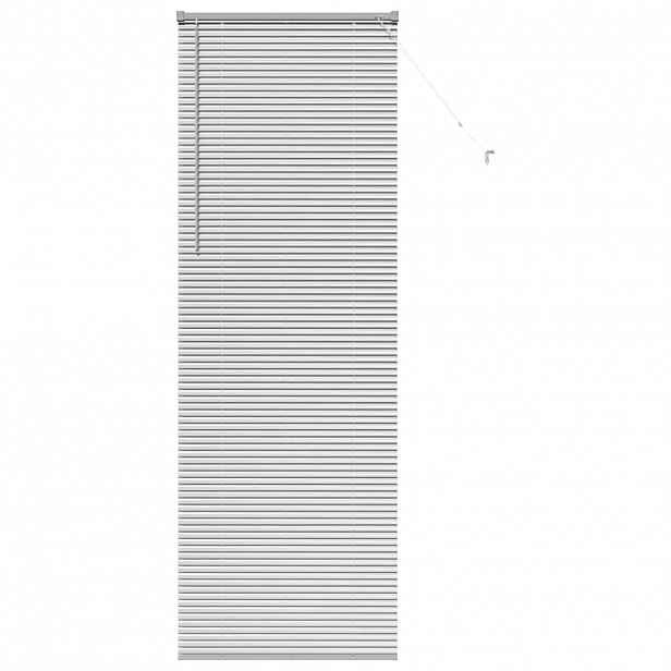 vidaXL Venet školní žaluzie Stříbrná 220 x 75 cm 25 mm Hliník