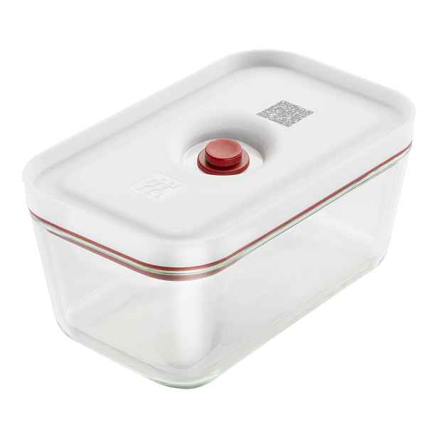 Zwilling Vakuovací dóza Fresh & Save, skleněná, velikost M, 0,9 l, červená 1009490