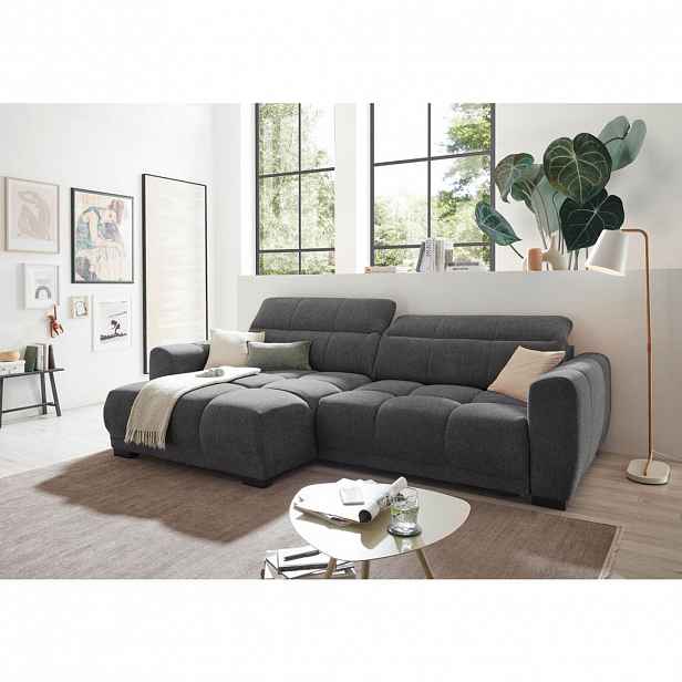 Livetastic ROHOVÁ SEDAČKA, textil, antracitová