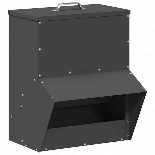 vidaXL Krmítko pro slepice Černá 20 x 25 x 35 cm