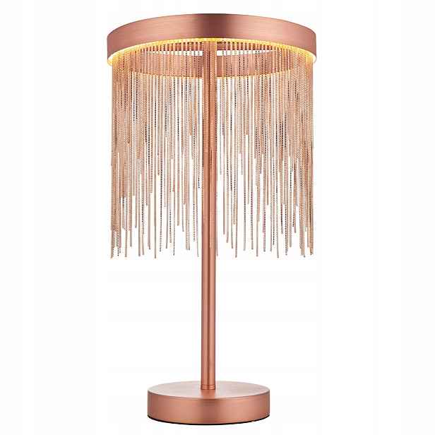 Endon Led stolní lampa 9W Zelma kartáčovaná měděná IP20