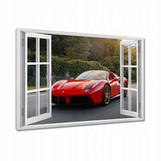 Obrazy 90x60 Červené Ferrari Cesta