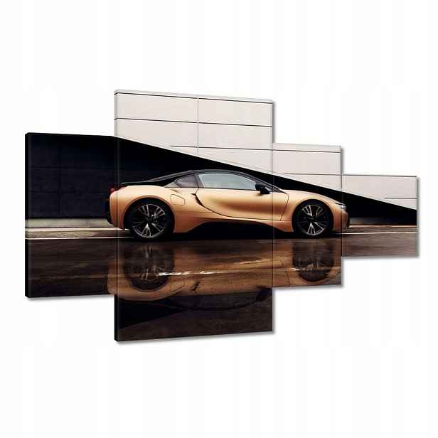 Obrazy 130x80 Zlaté Bmw Auto