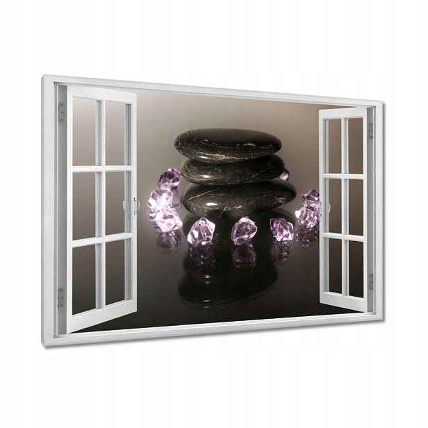 Obrazy 120x80 Fialové krystaly