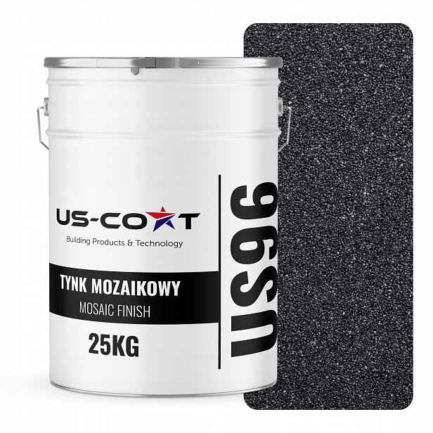 Mozaiková Omítka Mozaika 25 Kg Černá M12 Ozdobná Pryskyřičná Fasáda Premium